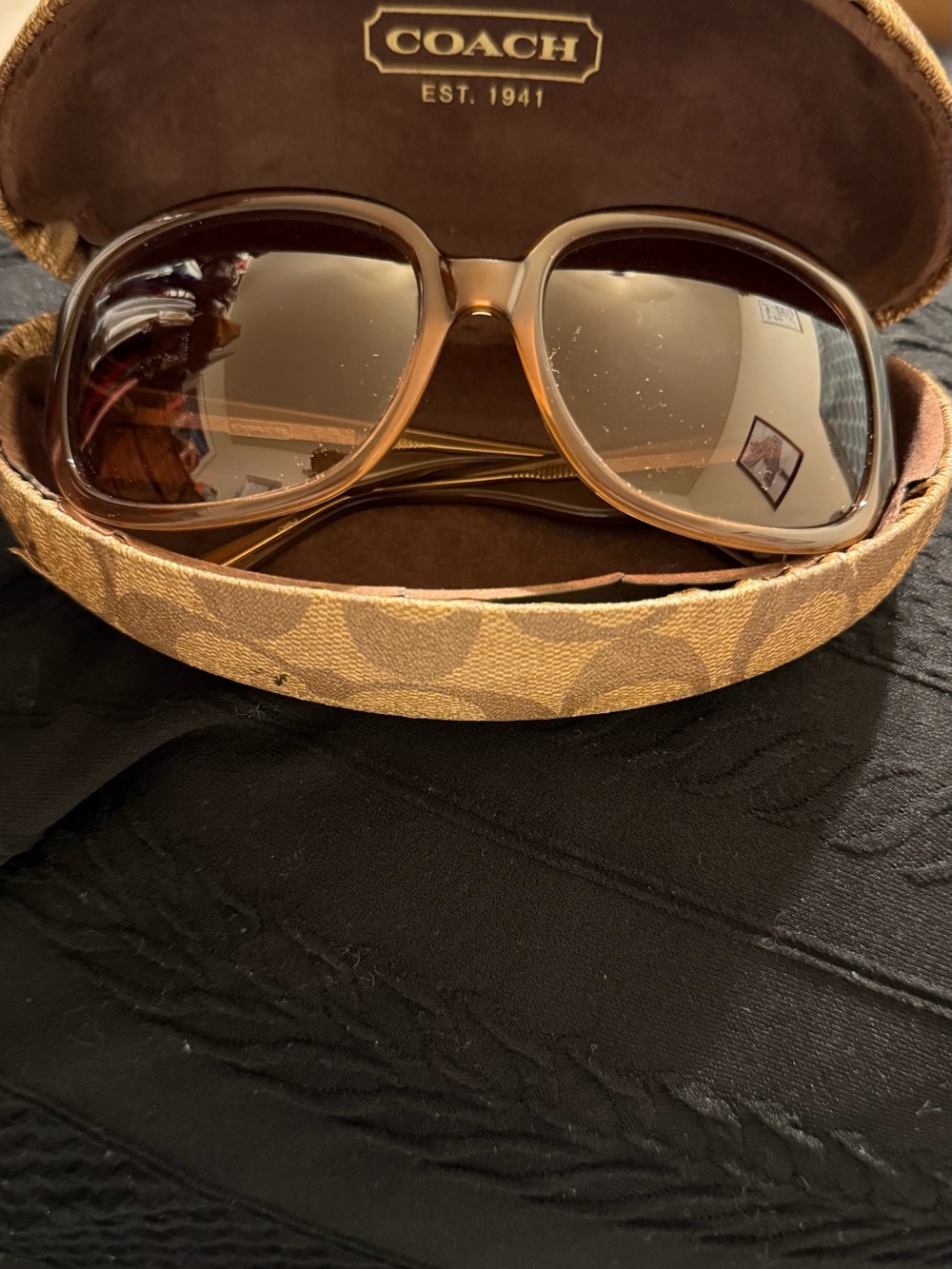 COACH Women's Brown Gradient Y2K Sunglasses with Signature Case